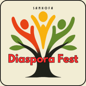 Colorful logo for Diaspora Fest